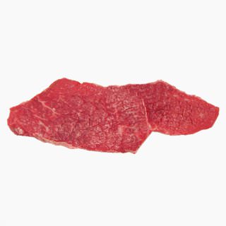 Cattle, Beef, Japanese beef cattle (outside round, without subcutaneous fat,raw)