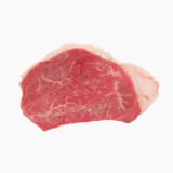 Cattle, Beef, dairy fattened steer (inside round, lean and fat, raw)