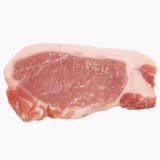 Swine, Pork, large type breed (loin, lean and fat, raw)